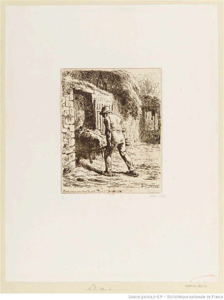 Millet - Le paysan rentrant du fumier, btv1b105082173