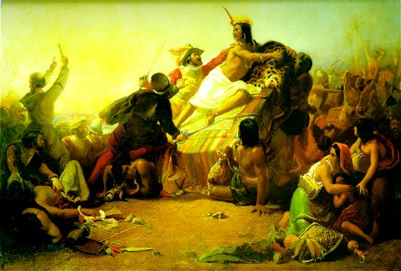 Millais Pizarro Seizing the Inca of Peru