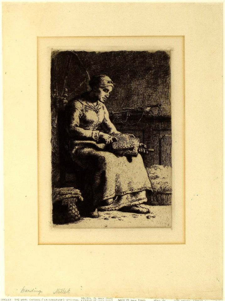 Millet - The Wool-Carder, 1934.669