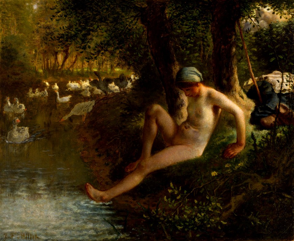 Jean-François Millet - The Goose Girl - Walters 37153