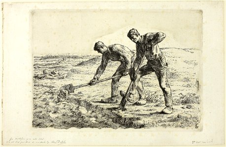 Millet - Two Men Digging, 1944.114