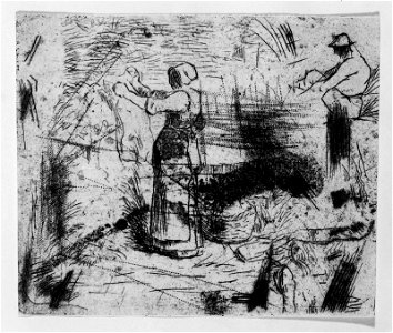 Millet - Woman Laying out Wash, M23378