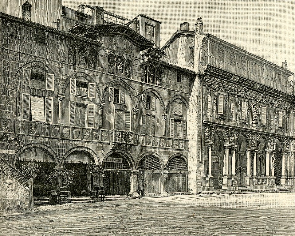 Milano loggia marmorea degli Osii