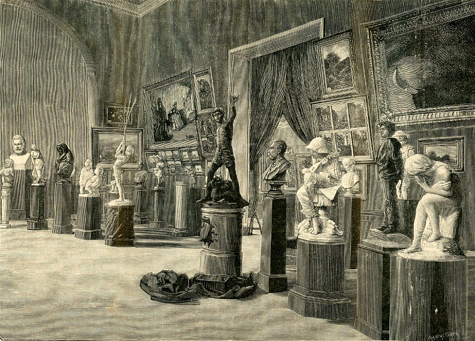 Milano. – Nuova esposizione permanente di belle arti la sala della scultura
