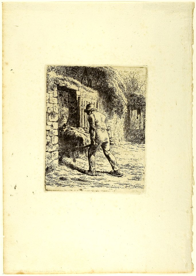 Millet - Peasant with a Wheelbarrow, 1944.58