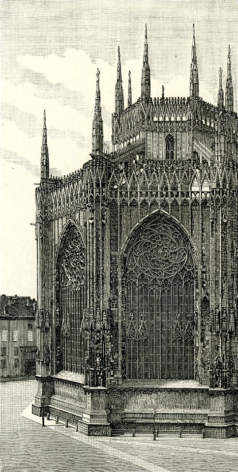 Milano parte posteriore del Duomo