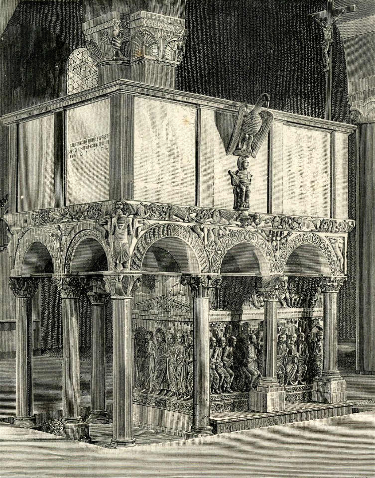 Milano ambone e sarcofago cristiano nella Basilica di Sant’Ambrogio