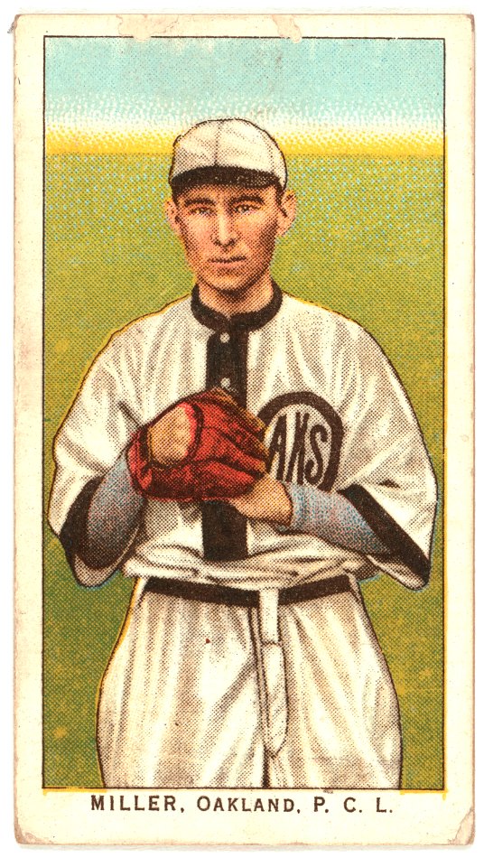 Miller, Oakland Team, baseball card portrait LCCN2007685571