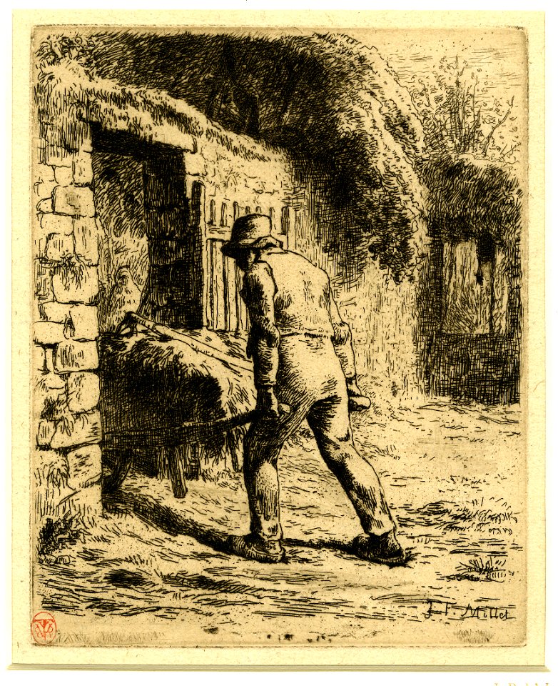 Millet - Le Paysan rentrant du Fumier, 1876,1111.549