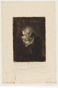 Millet - La veillée, 1er état, btv1b10508246w