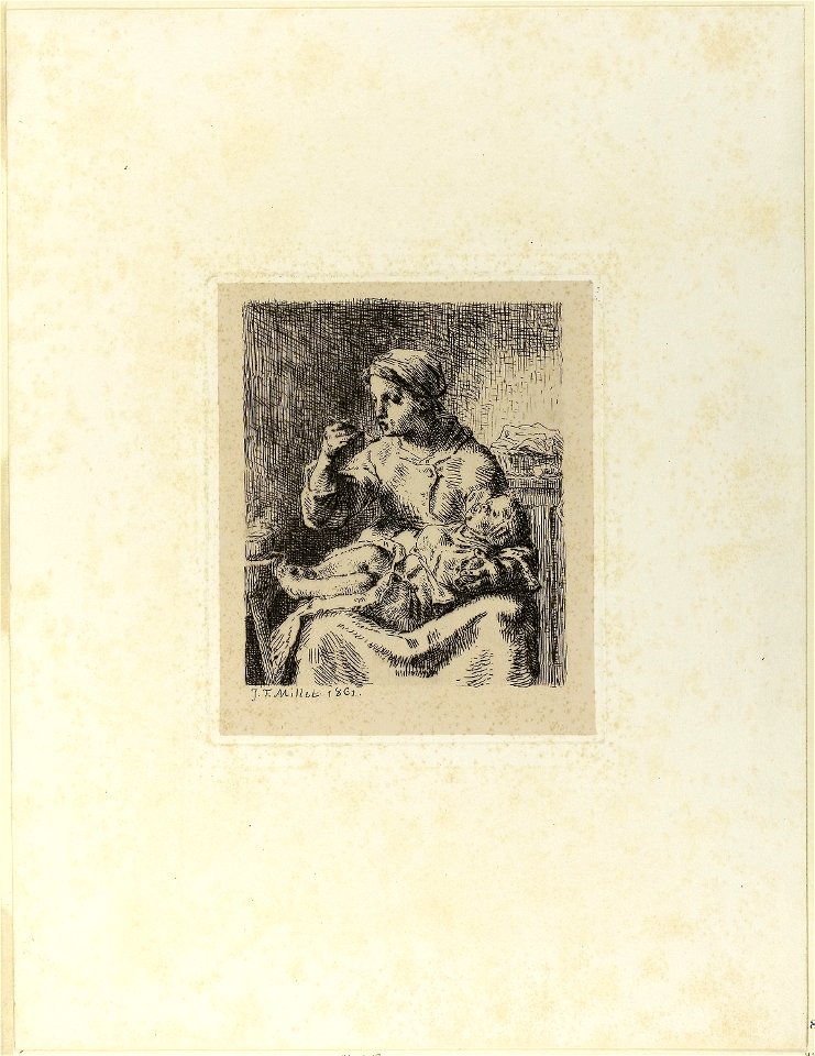 Millet - Woman Feeding Her Child, 1944.73