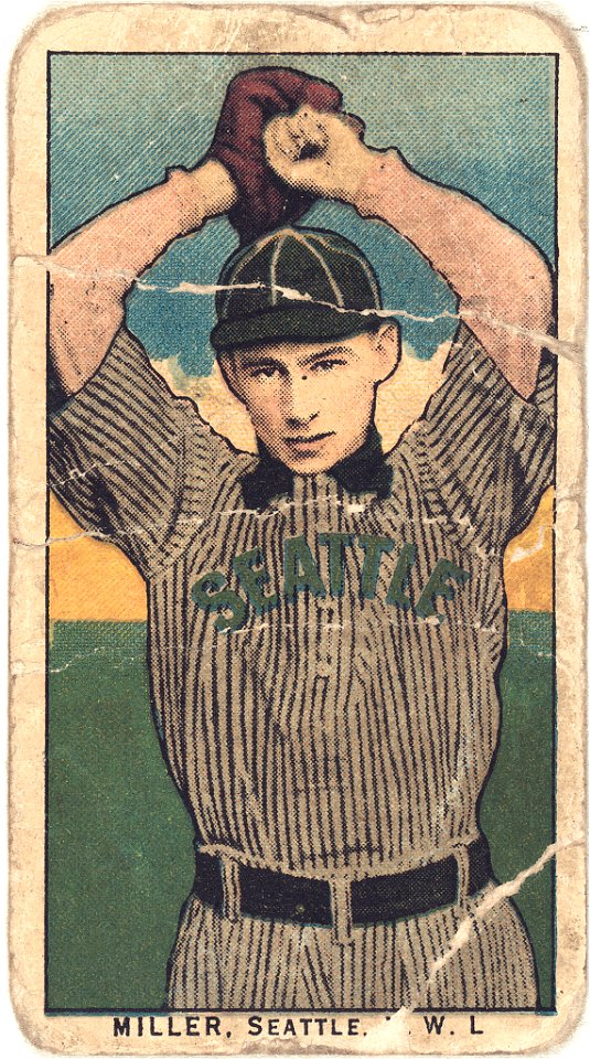 Miller, Seattle Team, baseball card portrait LCCN2008676954