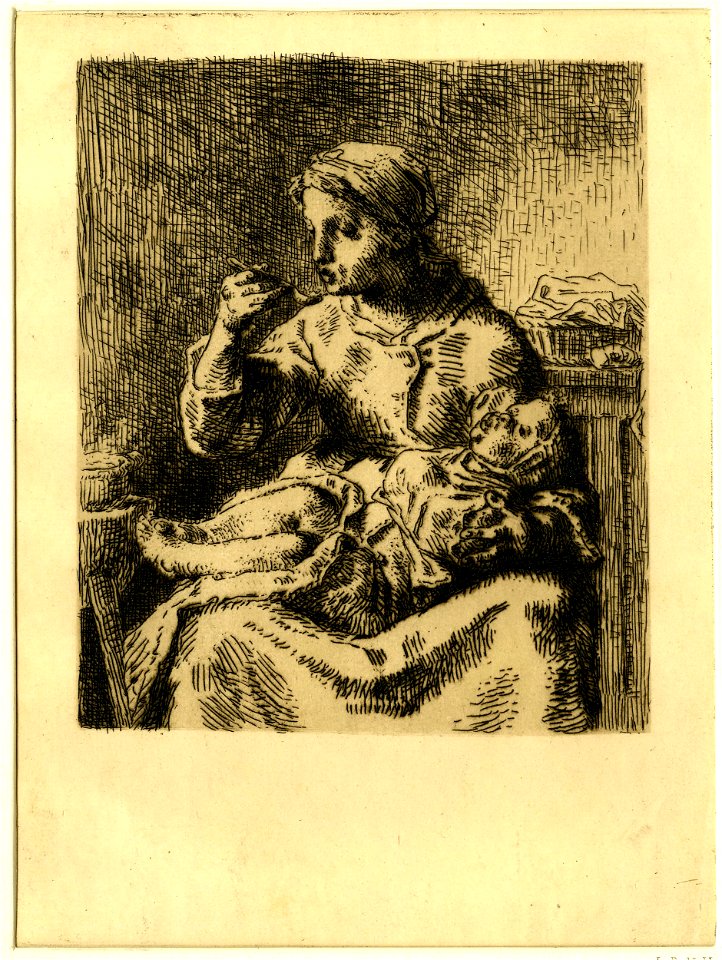 Millet - La Bouillie, 1865,1209.799