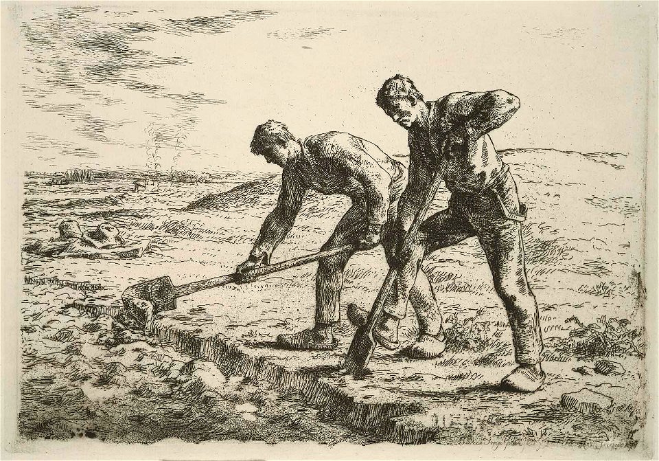Millet - Two Men Turning over the Soil, 23.1176