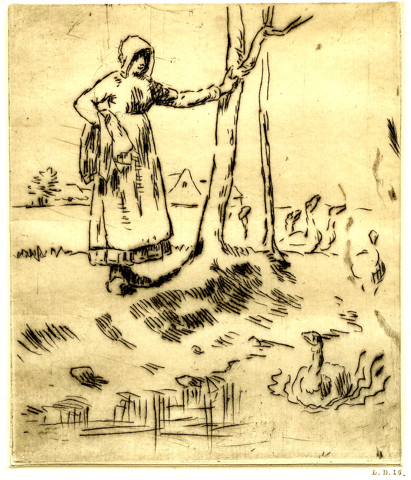 Millet - La Gardeuse d'Oies, 1875,0710.997