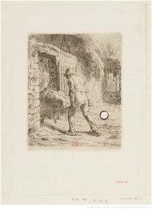 Millet - Le paysan rentrant du fumier, 4ème état, btv1b10508214r