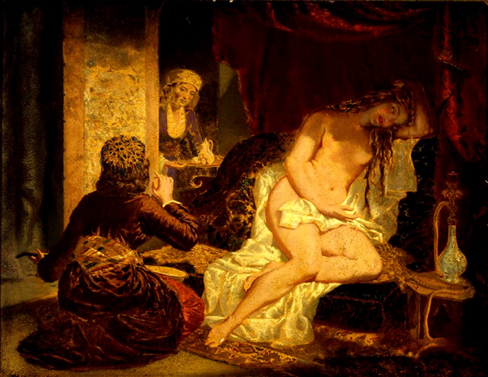 Miner Kilbourne Kellogg - Oriental Princess after the Bath - 1991.56.384 - Smithsonian American Art Museum