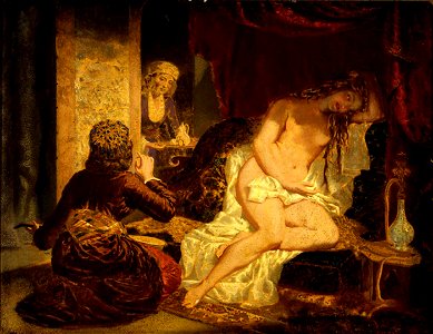 Miner Kilbourne Kellogg - Oriental Princess after the Bath - 1991.56.384 - Smithsonian American Art Museum