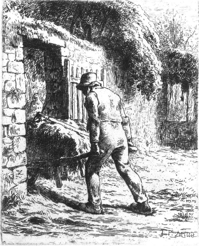 Millet - Man with a Wheelbarrow, 17.1536