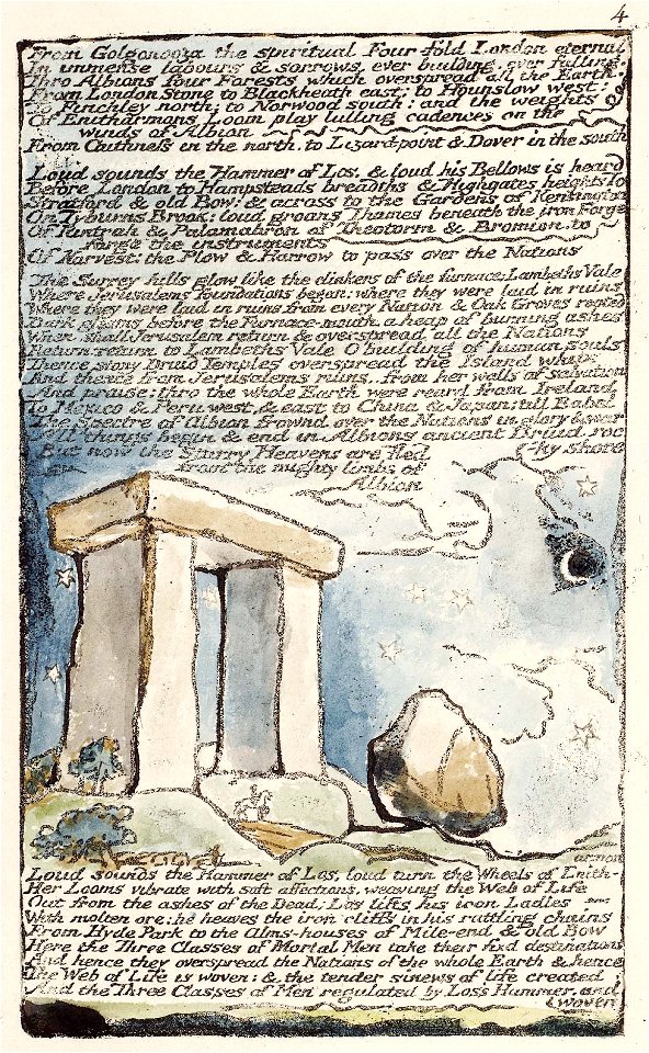 Milton a Poem, copy B, object 4 (Bentley 4, Erdman 6, Keynes 4)