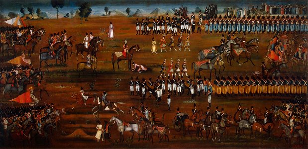 Military Review with Fath Ali Shah and Abbas Mirza