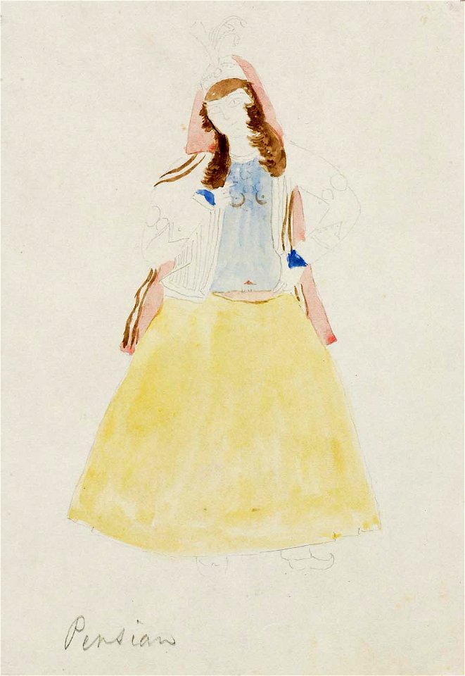 Miner Kilbourne Kellogg - Persian Woman - 1991.56.65 - Smithsonian American Art Museum