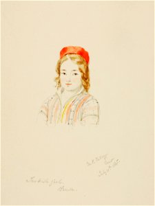 Miner Kilbourne Kellogg - Turkish Girl, Brusa - 1991.56.119 - Smithsonian American Art Museum