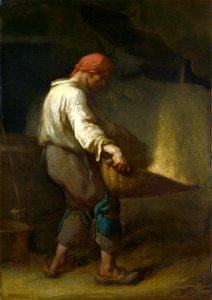 Jean-François Millet, The Winnower (London). Free illustration for personal and commercial use.