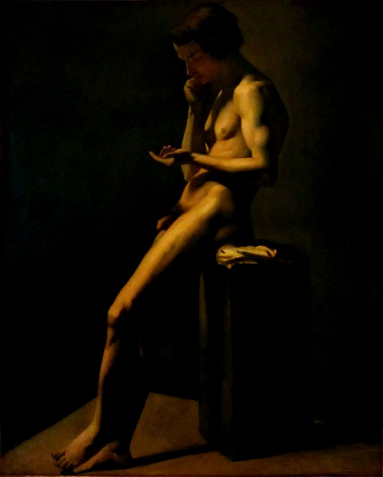 Jean-François Millet - Académie masculine (c.1837)