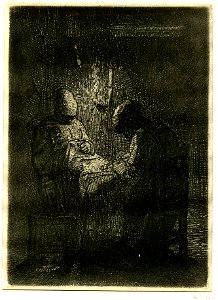 Millet - La Veilée (The evening meeting), 1875,0710.994