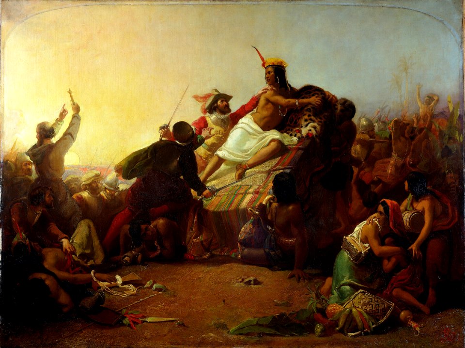 Millais, John Everett (Sir) - Pizarro Seizing the Inca of Peru - Google Art Project