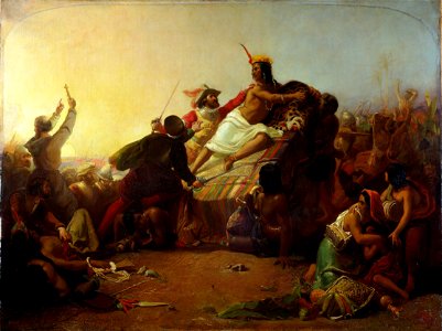 Millais, John Everett (Sir) - Pizarro Seizing the Inca of Peru - Google Art Project