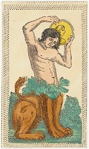 Minchiate card deck - Florence - 1860-1890 - Coins - 12 - Knight