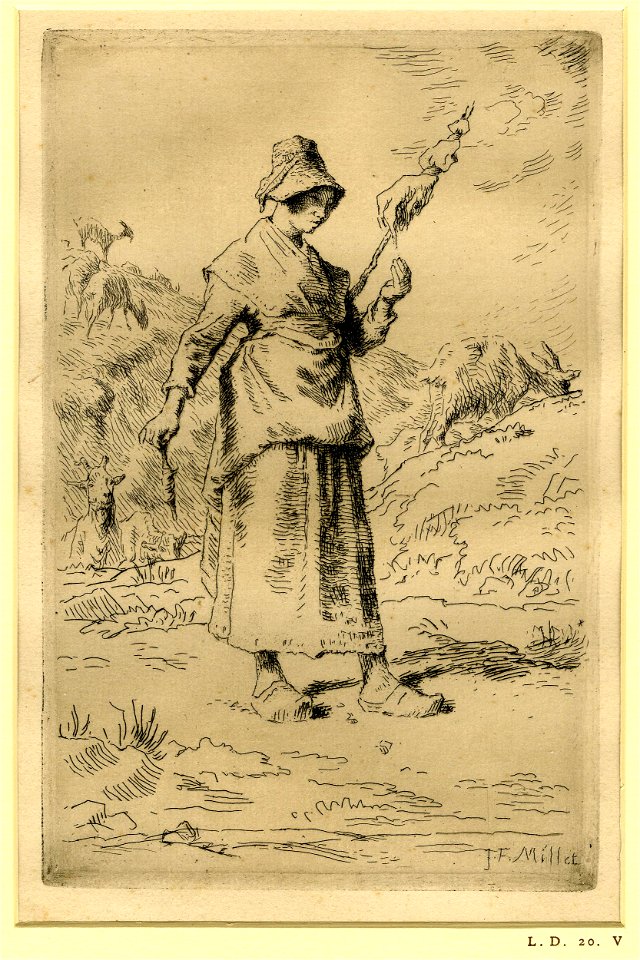 Millet - La Fileuse Auvergnate, 1955,1213.17