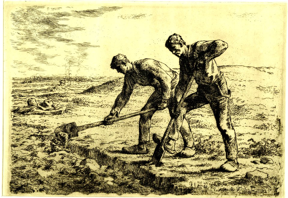 Millet - Les Bêcheurs, 1866,1013.600