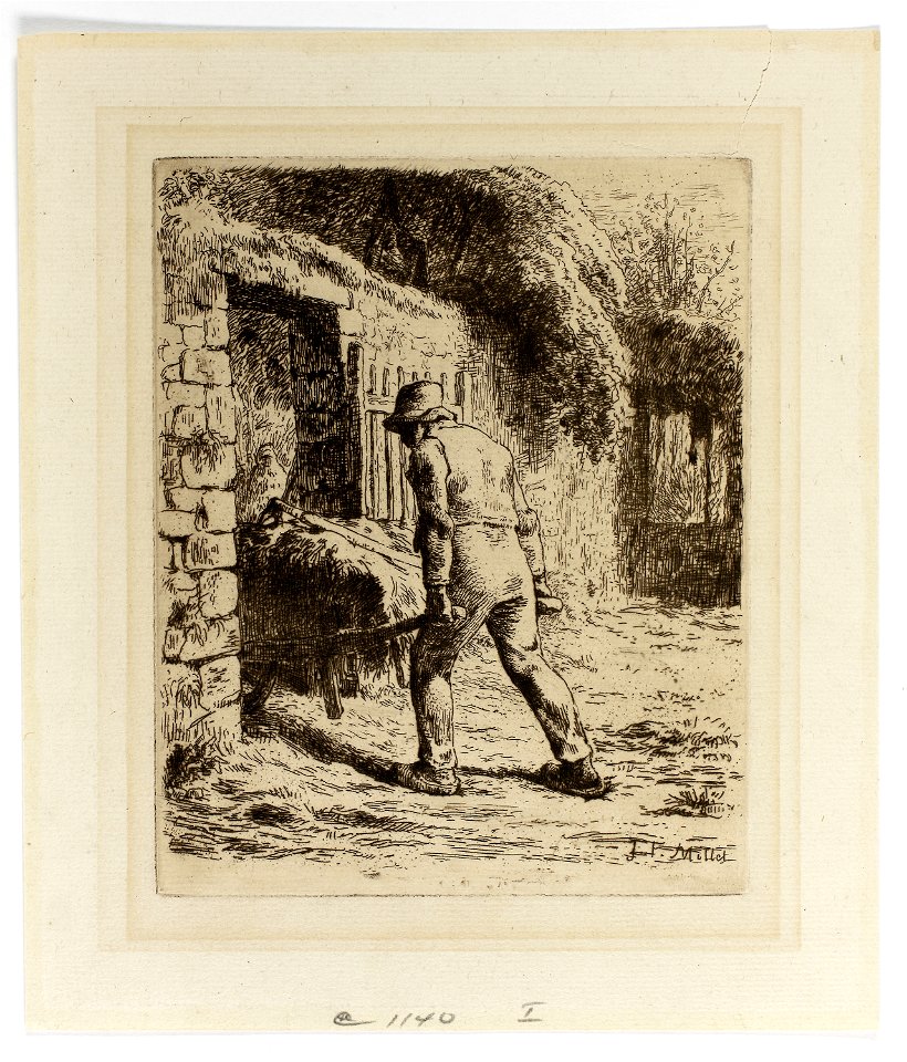Millet - Peasant with a Wheelbarrow, 1939.2071
