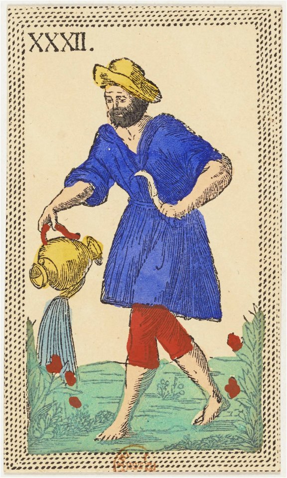 Minchiate card deck - Florence - 1860-1890 - Trumps - 32 - L'Acquario