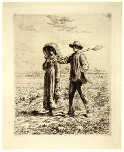 Millet - Peasants Going to Work, 1923.38