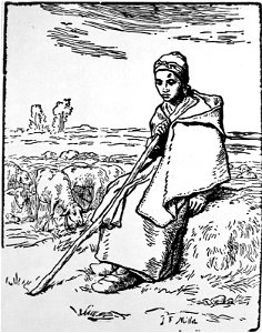 Millet - La Grande Bergère Assise (Seated Shepherdess), M23394
