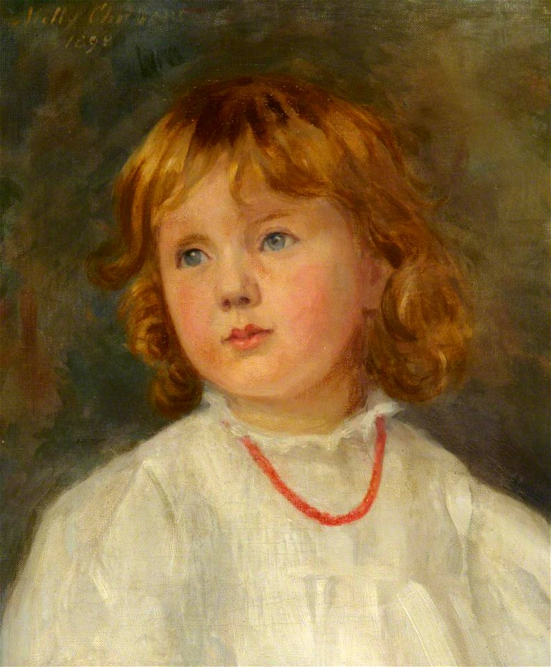 Milly Childers (1866-1922) - Portrait of a Sister of Ralph Stawel Dutton, as a Child (possibly Blanche^ Mary Stukely, Joane Mary or Ursula Mary Lavinia Dutton, b.1896) - 1530403 - National Trust