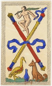 Minchiate card deck - Florence - 1860-1890 - Batons - 02