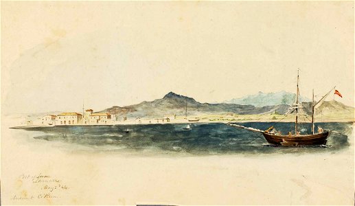 Miner Kilbourne Kellogg - Port of Larnaca - 1991.56.195 - Smithsonian American Art Museum