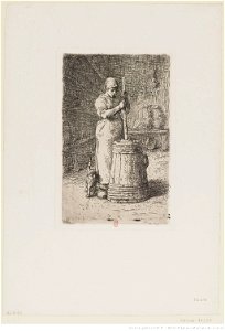 Millet - La baratteuse, 1er état, btv1b105082497
