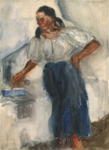 Miloš Jiránek - Woman at the Stove - K 5280 - Slovak National Gallery