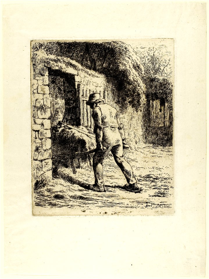 Millet - Peasant with a Wheelbarrow, 1944.57