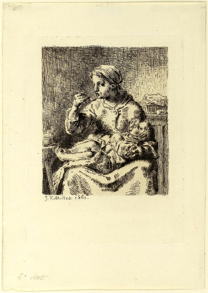 Millet - Woman Feeding Her Child, 1944.70