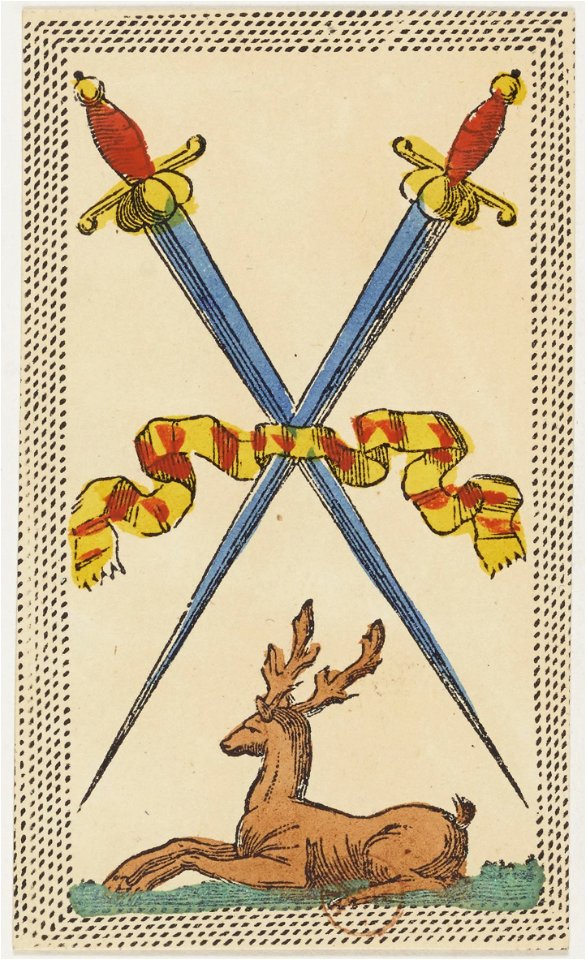 Minchiate card deck - Florence - 1860-1890 - Swords - 02