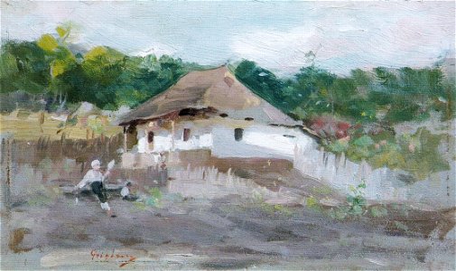 Nicolae Grigorescu - Casa taraneasca (1)