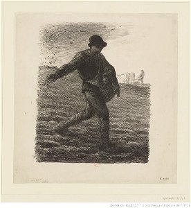 Millet - Le semeur, 1er ou 2ème état, btv1b10508207p