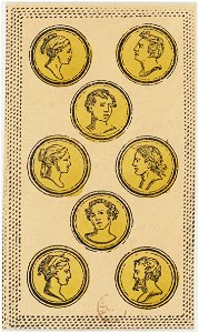 Minchiate card deck - Florence - 1860-1890 - Coins - 08